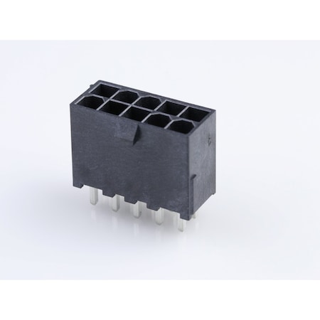 Molex Mini-Fit Jr LCP Vert Hdr NoPeg 10Ckt Tin 46207-1110